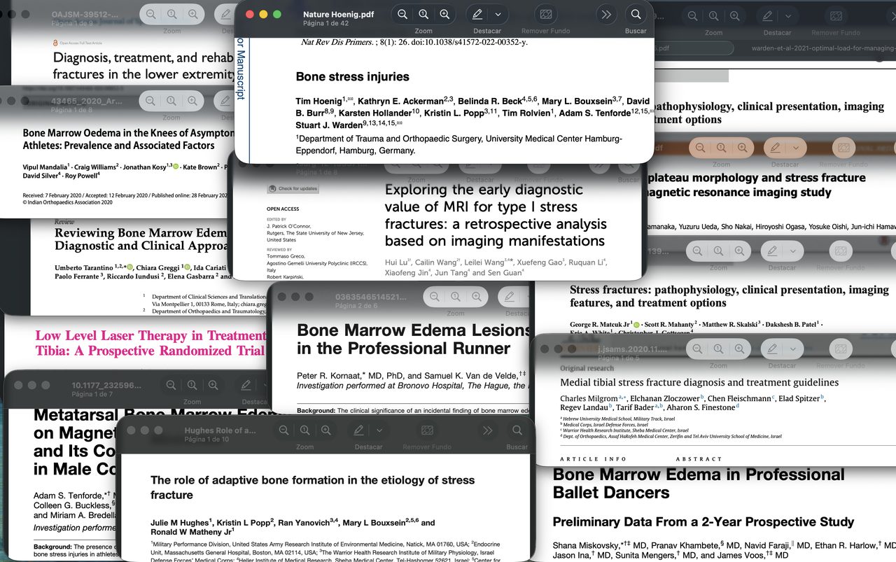 Mais de 100 artigos científicos revisados para a curadoria do material